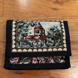 Ralfcaux Tapestry Pink and Black Wallet